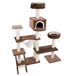 arbre a chat maison en pain d'epice xxl